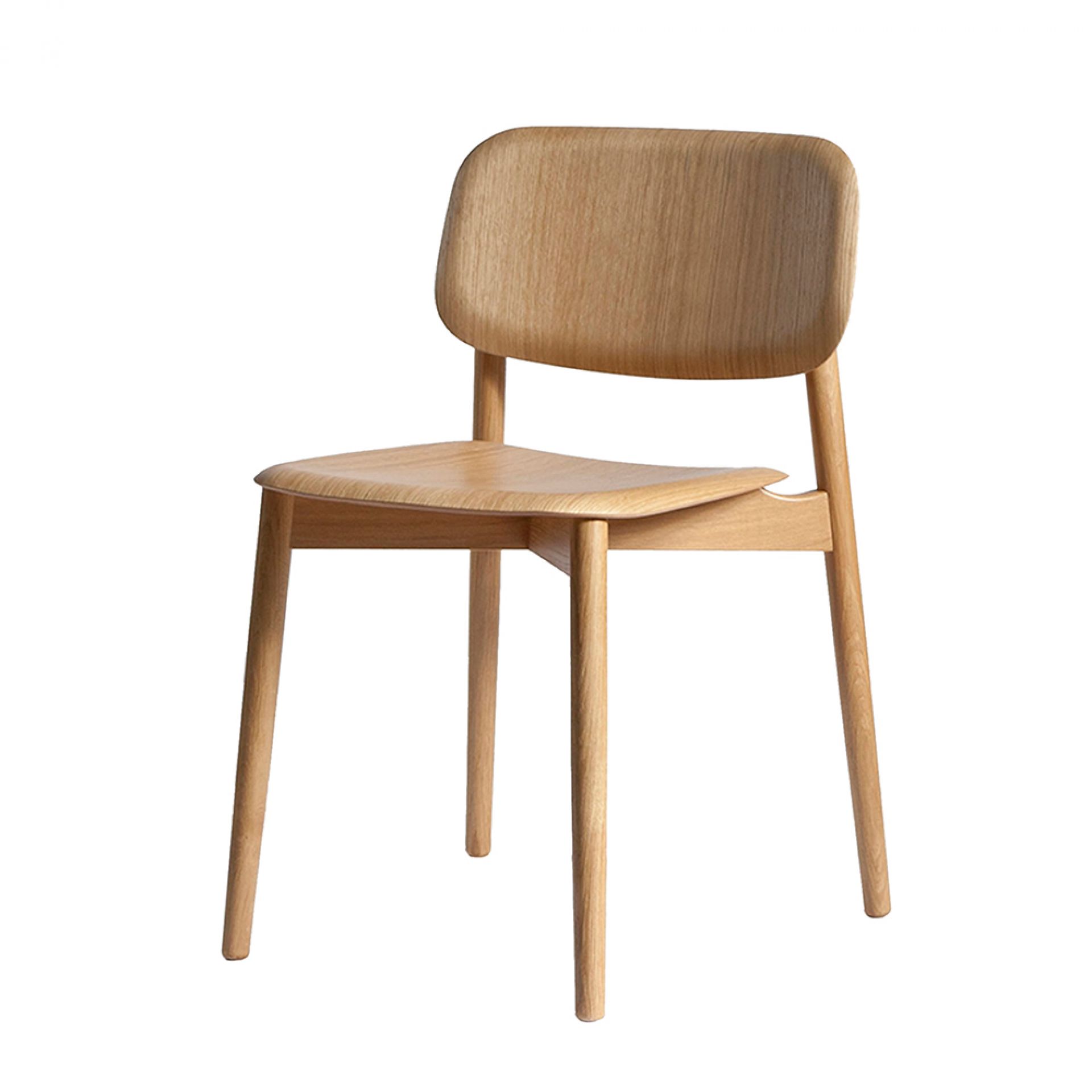 Soft Edge 60 Chair Wood Hay Soft Eiche schwarz HAY AA428 A156